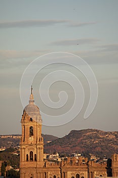 Malaga cathedral. The Cathedral of Malaga is a Roman Catholic church in the city of MÃ¡laga in Andalusia in southern Spain