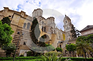 Malaga Cathedral view