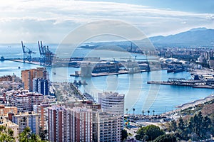 Malaga Cityscape, Andalusia, Spain