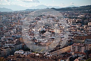 Malaga cityscape from Castillo de Gibralfaro