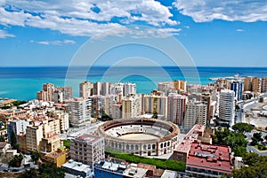 Malaga Cityscape - Sea photo