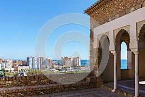 Malaga landscape from alcazaba