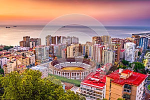 Malaga, Spain Cityscape