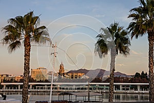 Malaga, Spain. Cruise port seafront