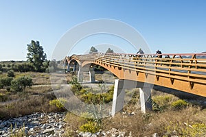 Senda Litoral, Wooden boardwalk, Malaga, Spain