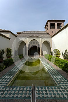 The Patio de la Alberca the Alcazaba of Malaga