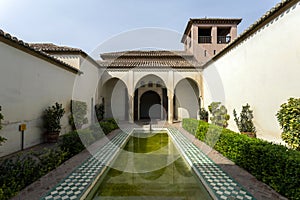 The Patio de la Alberca the Alcazaba of Malaga