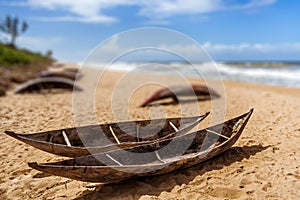 Malagasy fishing dugouts