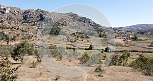 Malagasy landscape between Andasibe and Antsirabe, Madagascar