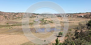 Malagasy landscape between Andasibe and Antsirabe, Madagascar