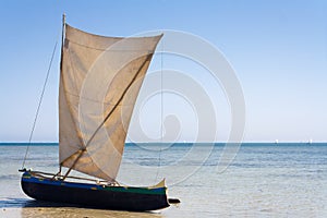 Malagasy outrigger pirogue