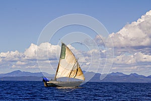 Malagasy traditional boat, Nosy Be island, Madagascar