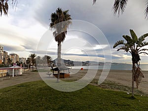 Malagueta beach-Malaga-Andalusia-Spain