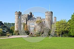 Malahide Castle in Dublin, Ireland.