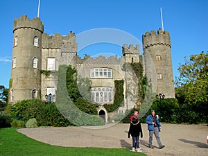 Malahide Castle in Dublin, Ireland.