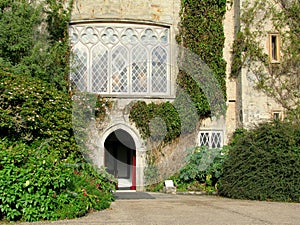 Malahide Castle entrance in Dublin, Ireland.