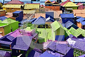 Colorful houses of Malang