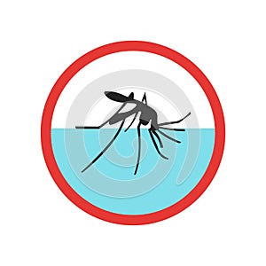 Malaria icon vector sign and symbol isolated on white background, Malaria logo concept