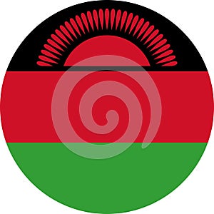 Malawi Flag Africa illustration vector eps