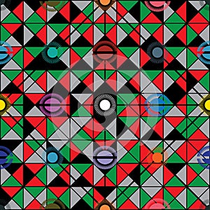 Malawi flag icon design seamless pattern