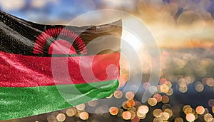 Malawi Flag Waving on the wind