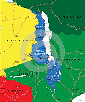 Malawi map