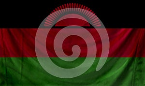 Malawi Wave Flag Close Up