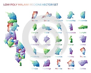 Malawian low poly regions.