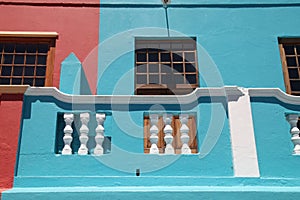 Malay Quarter, Bo-Kaap, Cape Town, South Africa. Historical area of brightly painted houses in the city centre photo