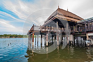 Malay traditional building on stilts