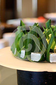 Malay Traditional Pandan Cake photo