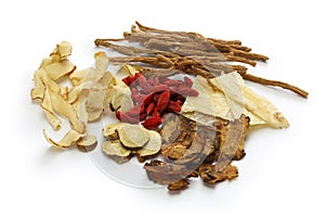 Malaysia bak kut teh ingredients, traditional chinese herbal medicine photo