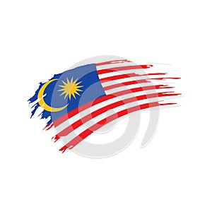 Malaysia flag, vector illustration