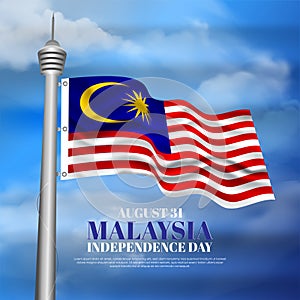 Malaysia Independence Day Poster Background