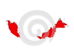 Malaysia map - is a country in Southeast Asia