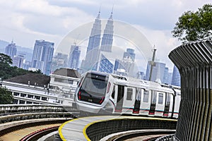 Malaysia MRT train for transportation and tourism