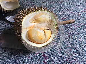 Malaysian Fresh Tropical Fruits Malay Durians Harvest Party Malaysia Penang Durian Farm Plantation All You Can Eat Exotic Buffet