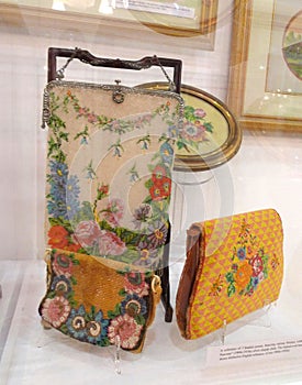 Malaysia Penang Vintage Ancient Antique Art Nouveau Beads Handbags Embroidery Art Crafts Nyonya Nonya Wardrobe Costume Green House