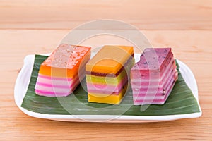 Malaysia popular assorted kuih lapis sweet dessert