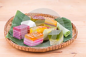 Malaysia popular assorted sweet dessert or known as kuih kueh