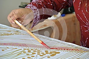 Malaysia traditional batik canting or batik tulis