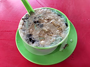 Malaysian famous desserts called Cendol