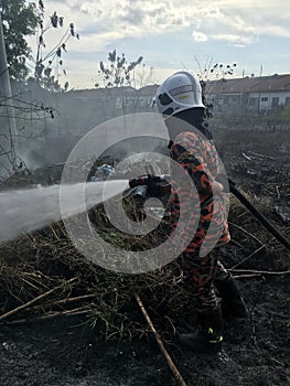 Malaysian Fire Resque Department in Action