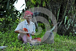 Malaysian local people in village environtment