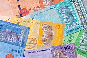 Malaysian money, Various ringgit banknotes financially business background