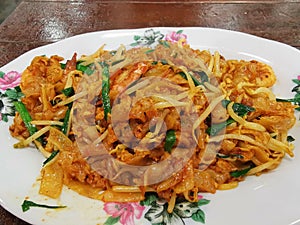 Malaysian noodles with prawns hokkien mee