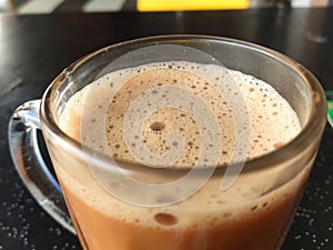 Malaysian signature drink called `TEH TARIK`.