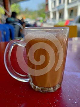 Malaysian signature drink called `TEH TARIK`.