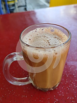 Malaysian signature drink called `TEH TARIK`.