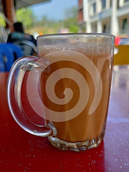 Malaysian signature drink called `TEH TARIK`.